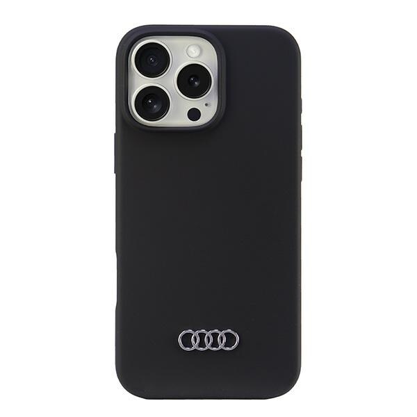 Audi silikonetui iPhone 16 Pro Max 6,9" svart/svart hardcase AU-LSRIP16PM-Q3/D1-BK