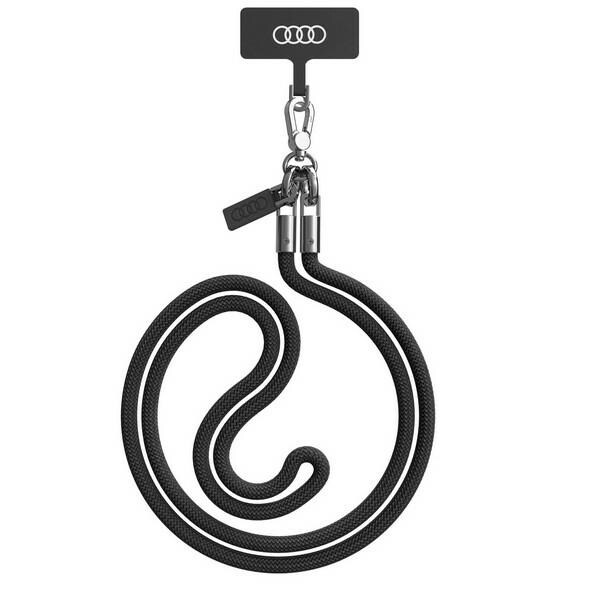 Audi Crossbody Leash Universal 120 cm x 6 mm - Svart