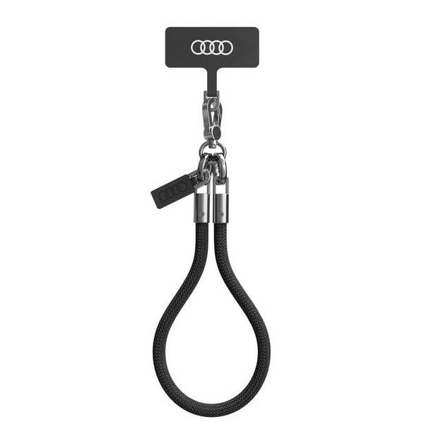 Audi Crossbody Lanyard Universal 28cm x 8mm - Svart