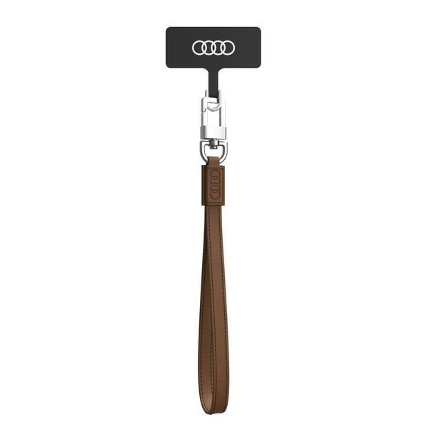 Audi Crossbody Universal nøkkelbånd i lær 28 cm x 10 mm - brun