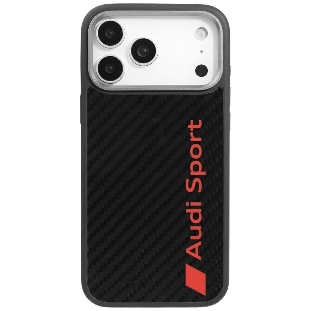 Audi R8 MagSafe-etui i karbonfiber for iPhone 17 Pro Max - Svart