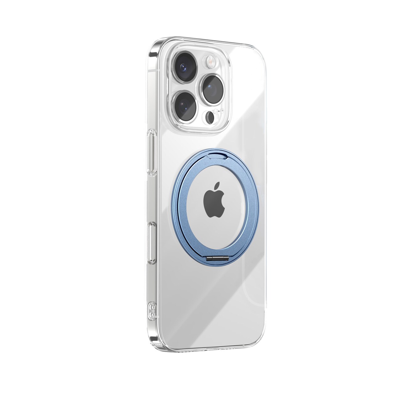 Joyroom JR-16JL6-etui for iPhone 16 Pro Max Ultratynn MagSafe-kompatibel med 360° ringstativ - blå