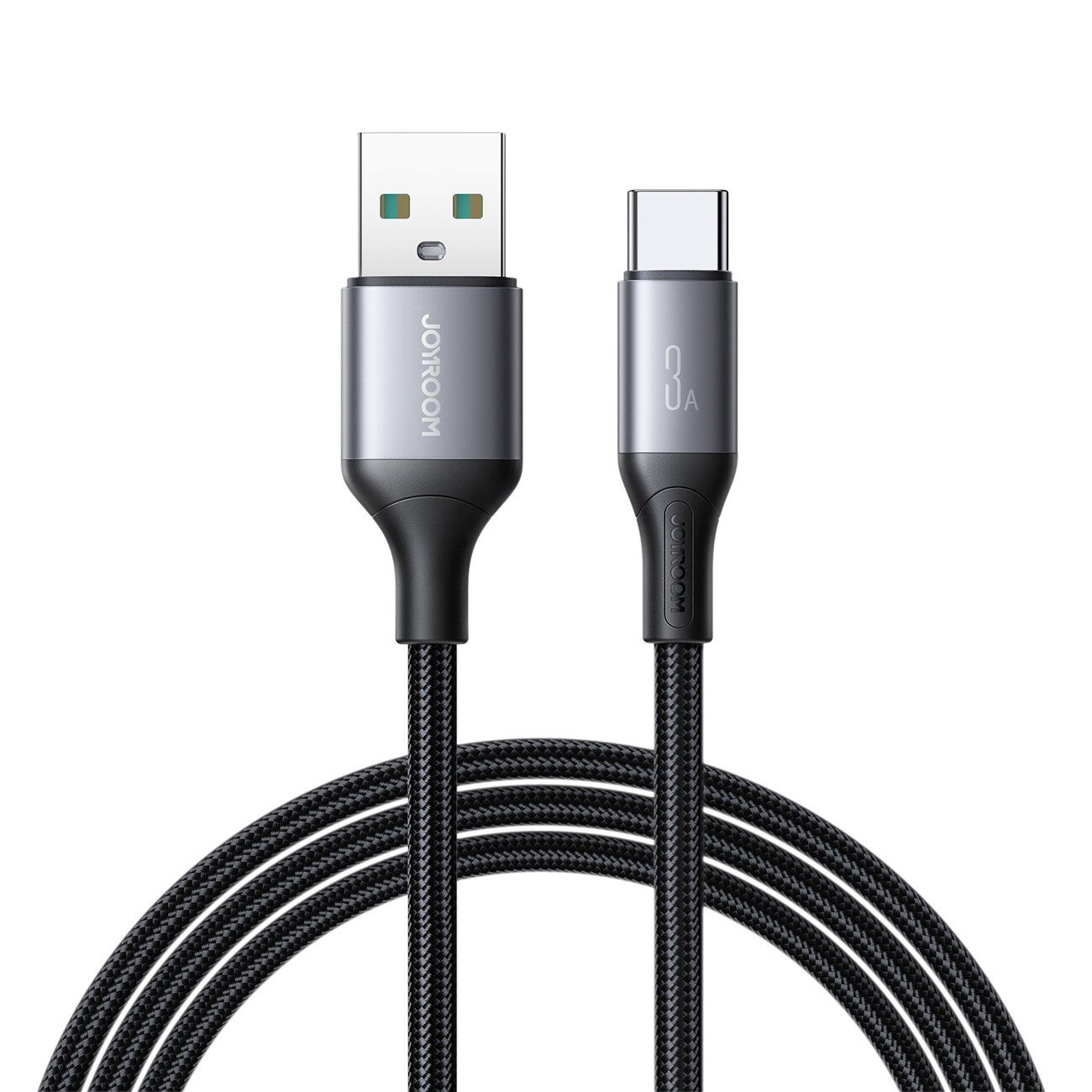 Joyroom S-A28 Flash Series 3A USB-A - USB-C-kabel 2 m - svart
