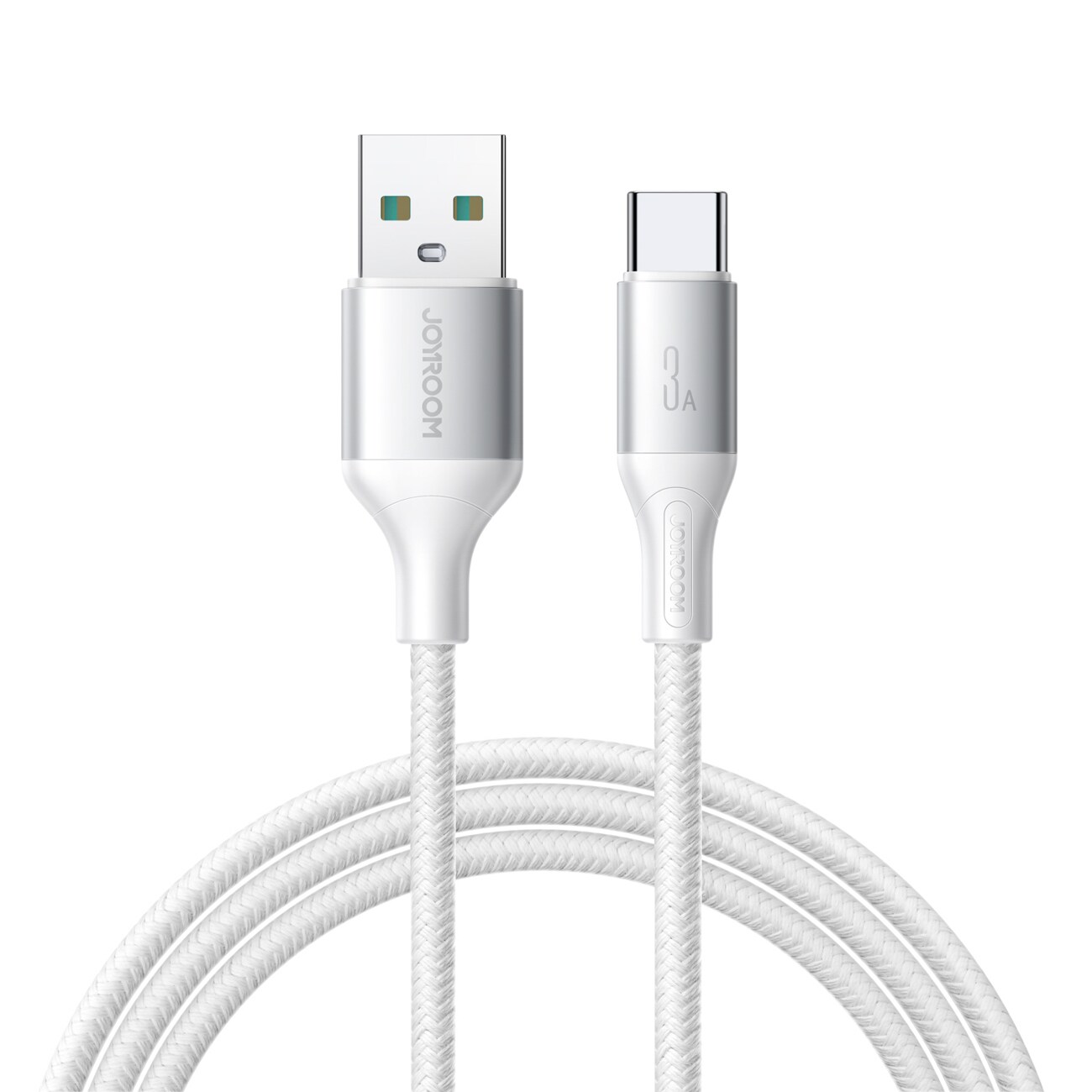 Joyroom S-A28 Flash Series 3A USB-A - USB-C-kabel 2 m - hvit