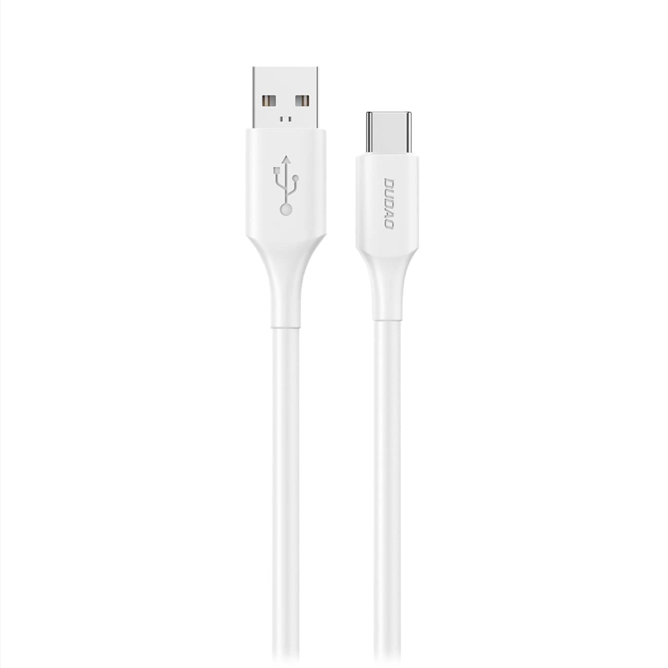 Dudao L2sT USB-A - USB-C 6A-kabel 1,2 m - hvit