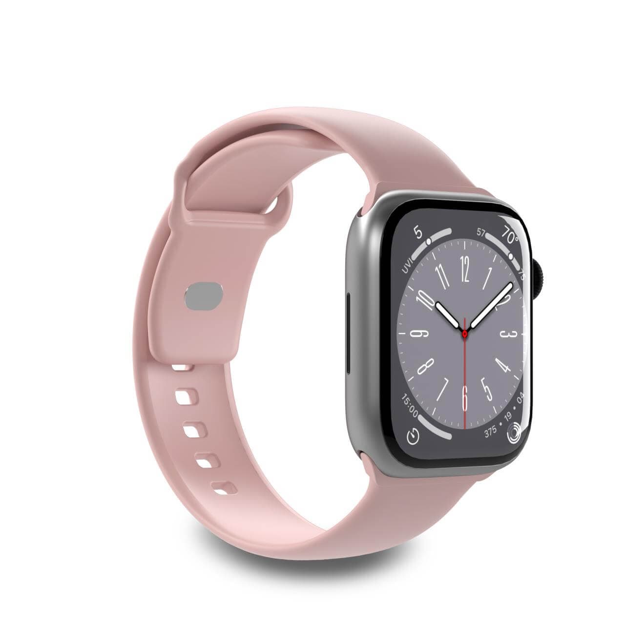 Puro Icon Silikonrem til Apple klokke 38/40/41 mm - Rosa (2 stk.)