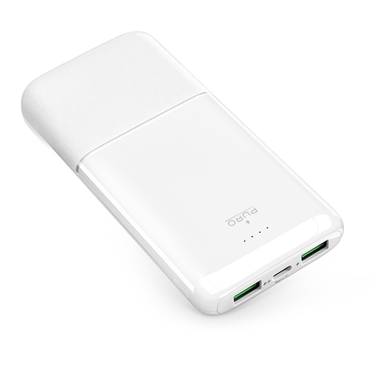 Powerbank Puro DAILY 10 PLUS 10000mAh 2x USBA / 1x USB-C 22,5W - hvit
