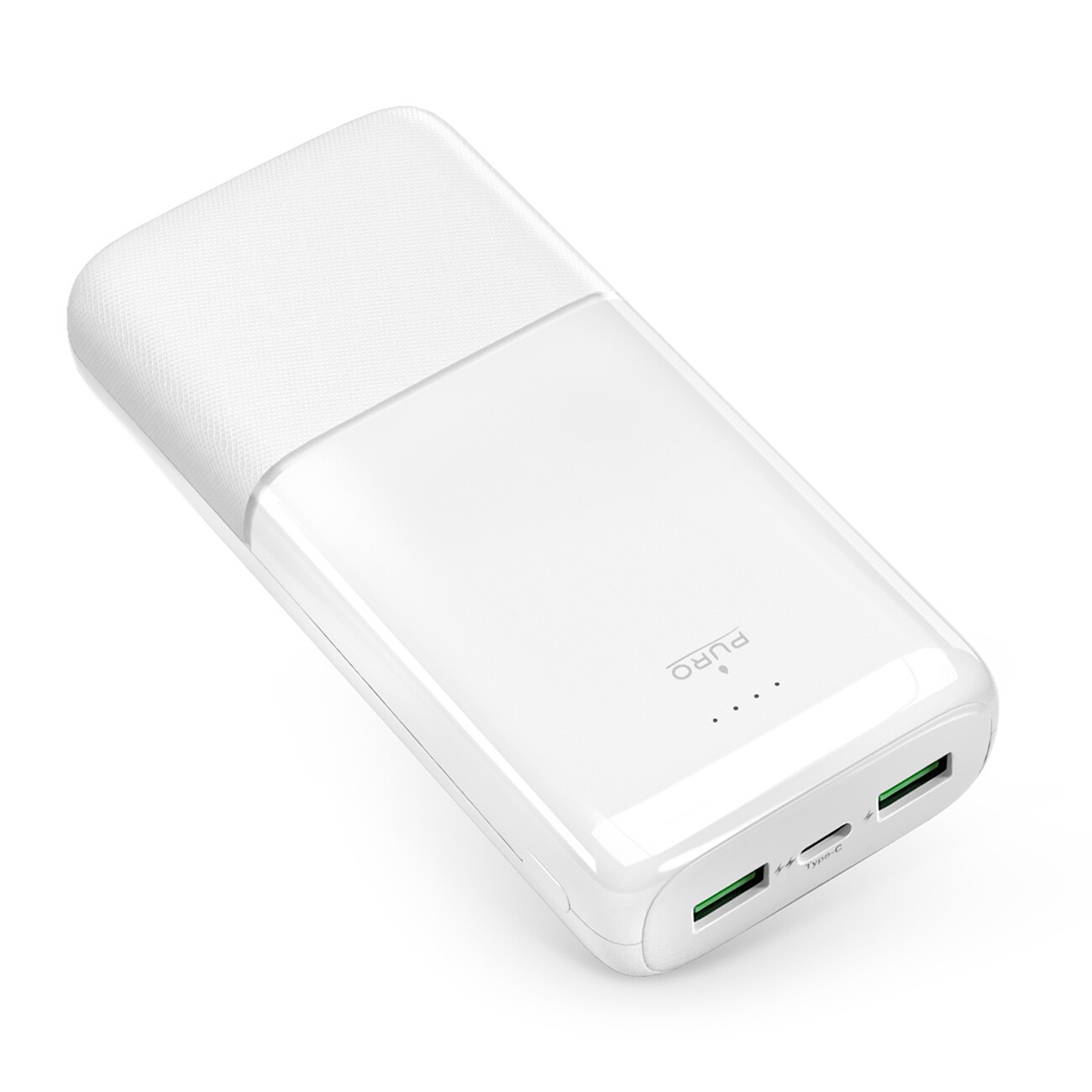 Powerbank Puro DAILY 20 PLUS 20000mAh 2x USB-A / 1x USB-C 22,5W PD AFC - hvit