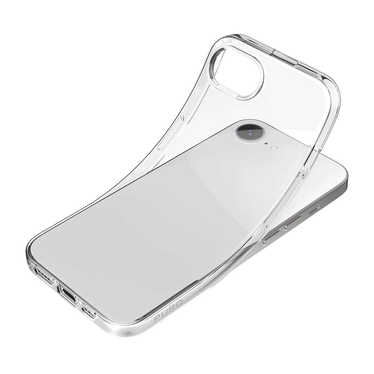 Puro Cover TPU Ultra-Slim "0.3 NUDE" for iPhone 16E, gjennomsiktig