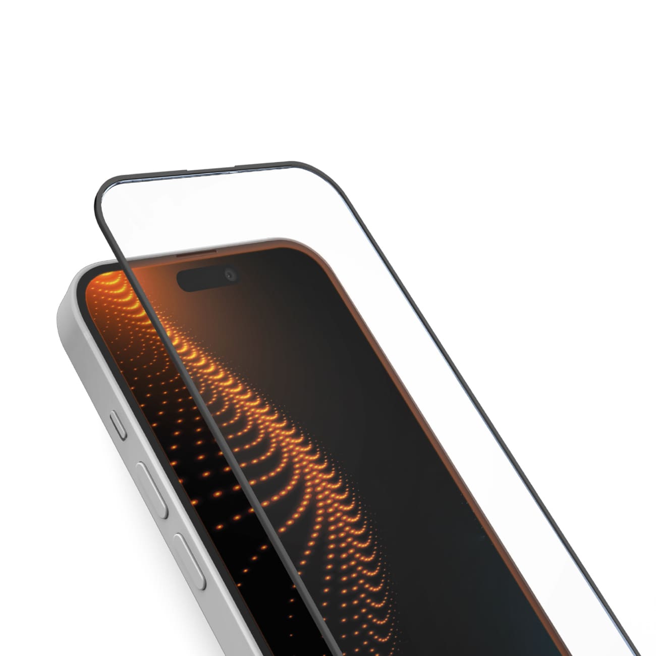 SBS herdet glass med D3O-teknologi med applikator for iPhone 15 / iPhone 15 Pro / iPhone 16