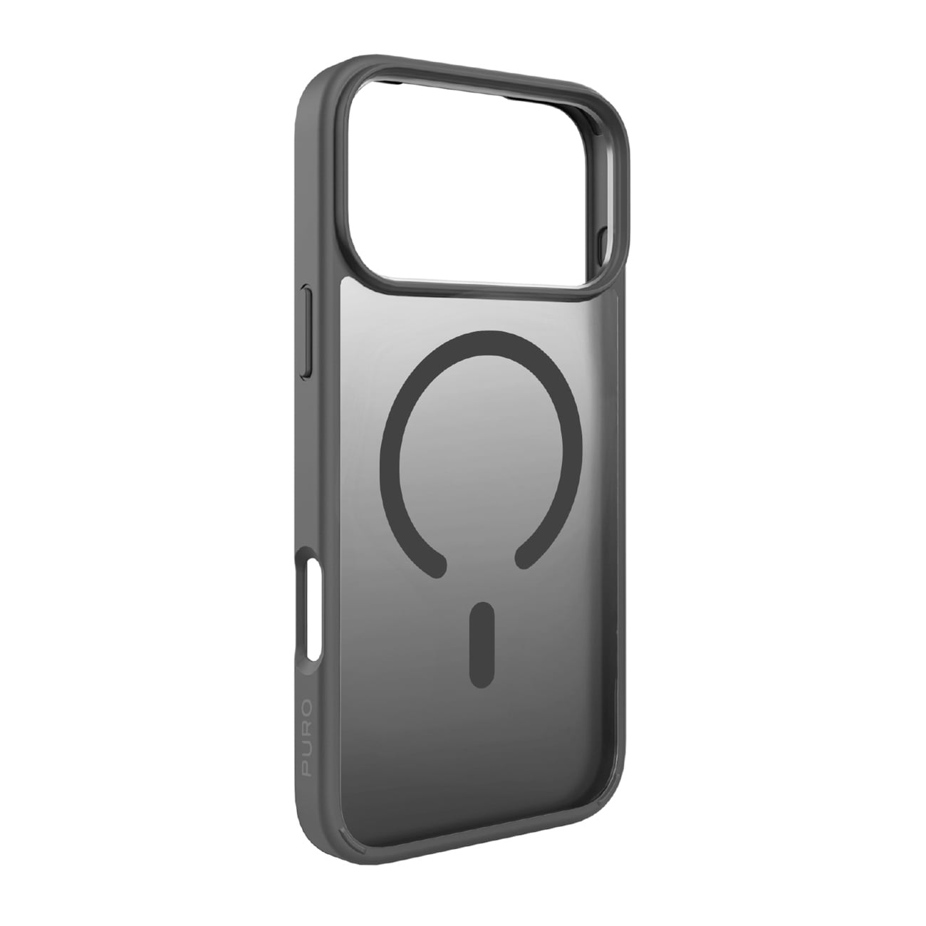 Puro Gradient TPU MagSafe-kompatibelt etui for iPhone 17 Pro Max - Grå