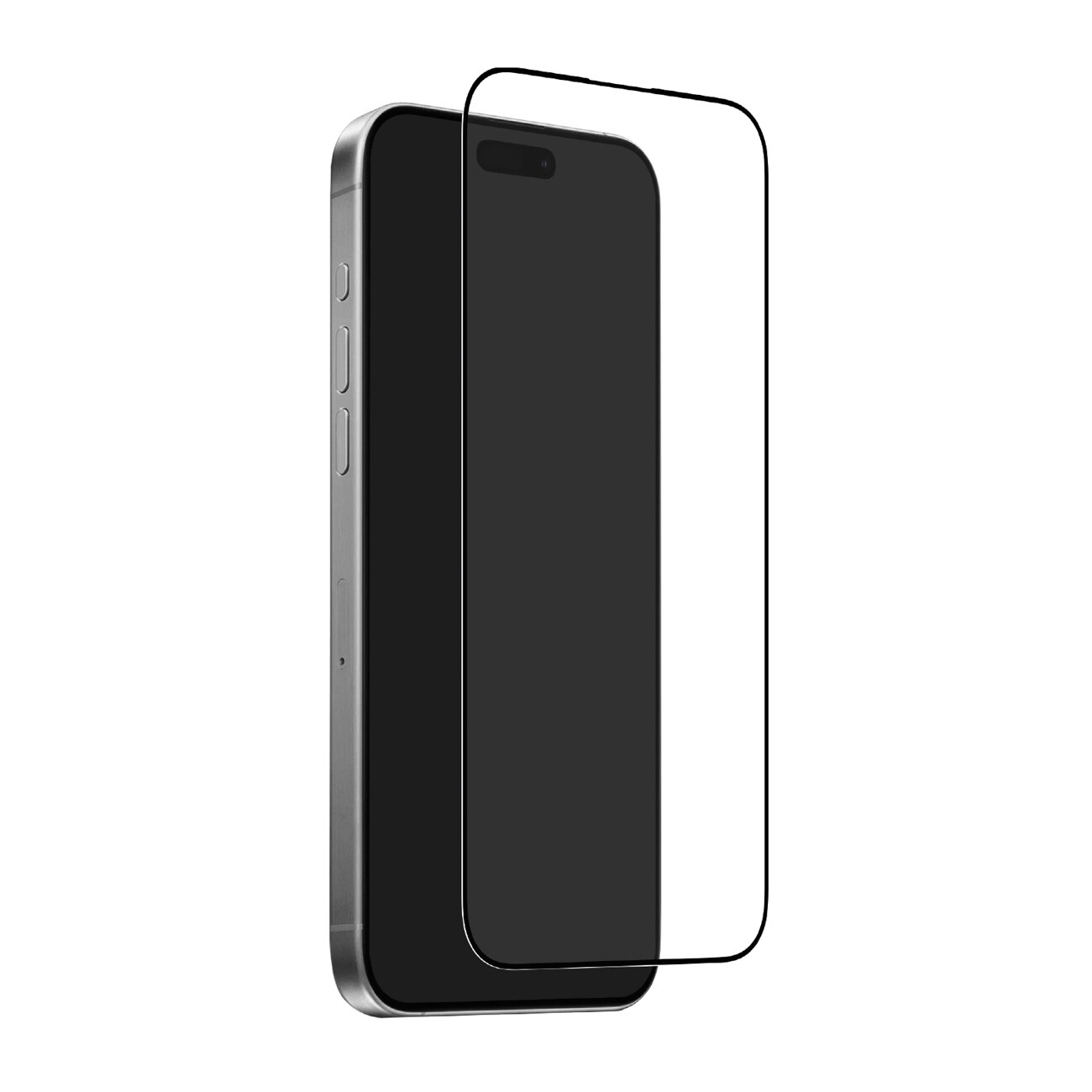 Puro Frame herdet glass for iPhone 17 Pro Max med applikator og svart ramme