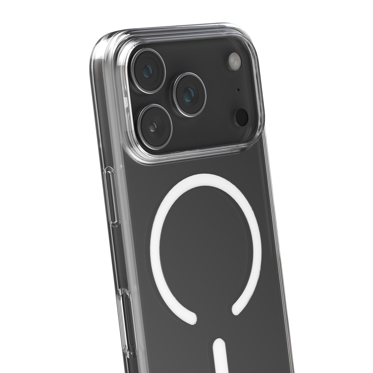 Puro 0,3 MAG ultratynt TPU-etui kompatibelt med MagSafe for iPhone 17 Pro Max - gjennomsiktig