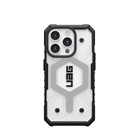 UAG Pathfinder MagSafe-etui for iPhone 15 Pro - gjennomsiktig