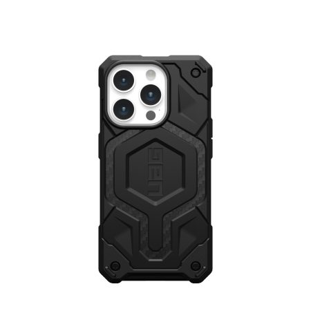 UAG Monarch Pro-etui med MagSafe for iPhone 15 Pro - svart karbon