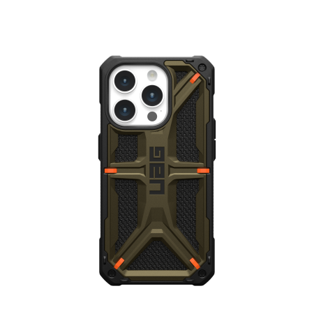 UAG Monarch-etui for iPhone 15 Pro - grønn kevlar