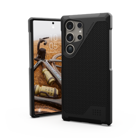 UAG Metropolis LT Magnet-etui for Samsung Galaxy S24 Ultra med magnetisk modul - svart kevlar