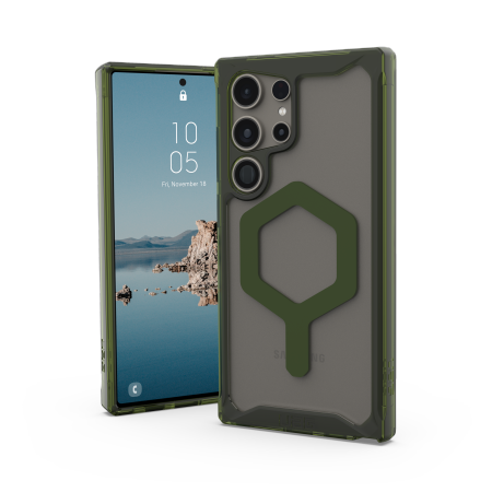 UAG Plyo Pro Magnet-etui for Samsung Galaxy S24 Ultra 5G med magnetisk modul - gjennomsiktig grønn