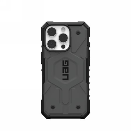 UAG Pathfinder Magsafe-etui for iPhone 16 Pro - sølv