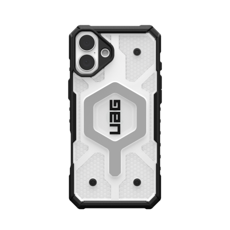 UAG Pathfinder Clear Magsafe iPhone 16 Plus-etui - hvit