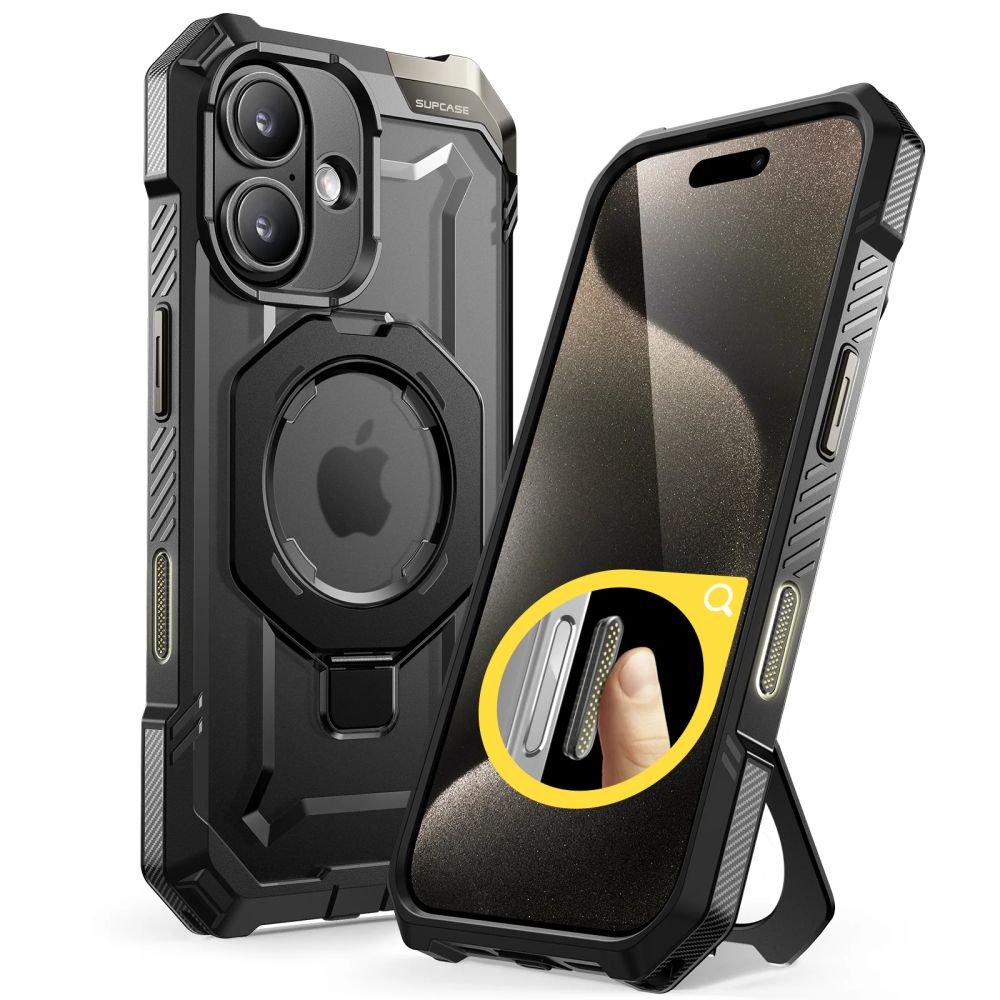 Supcase UB Grip Mag Case med MagSafe for iPhone 16 - Svart