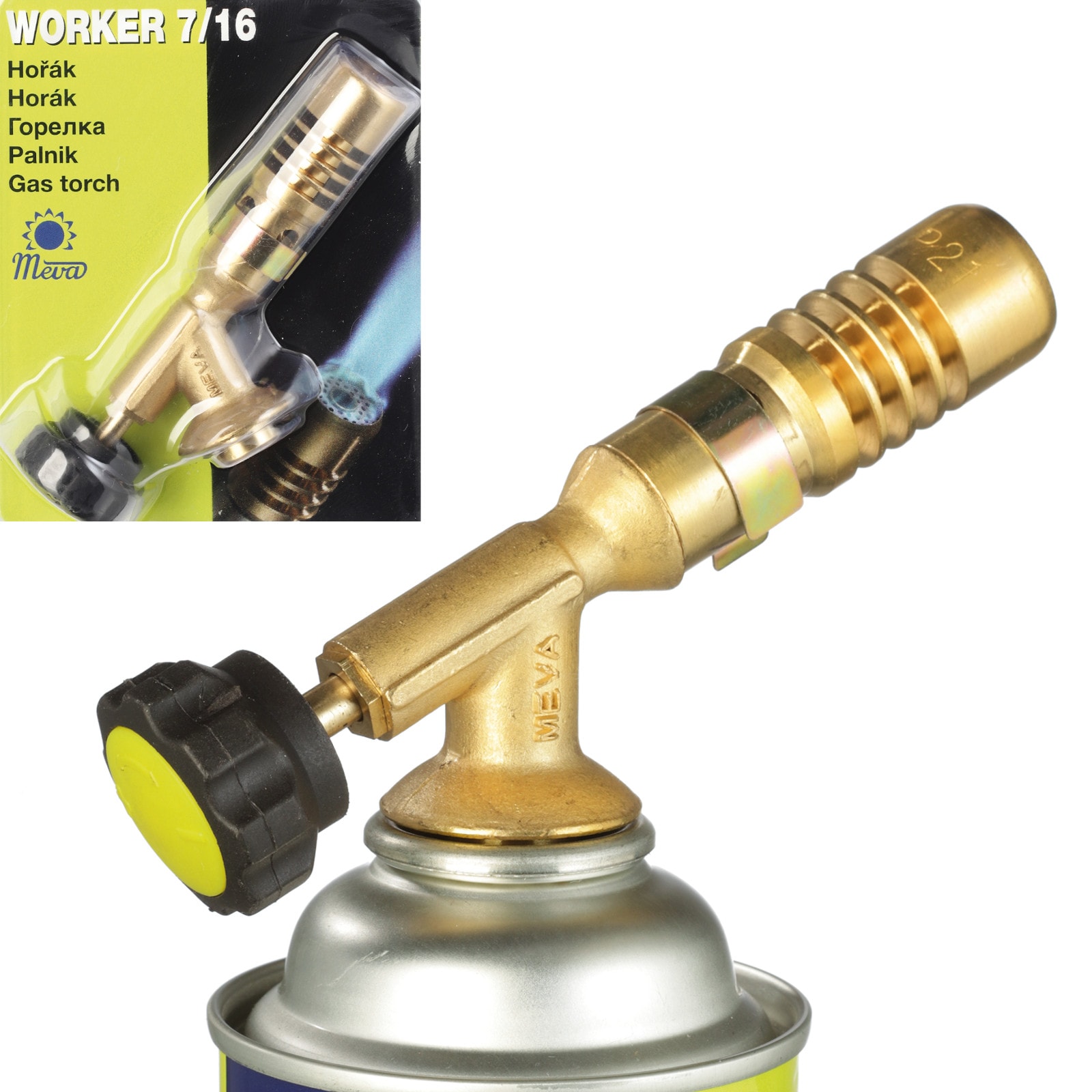 PB patrongassbrenner med 7/16'' ventil WORKER 1,8 kW