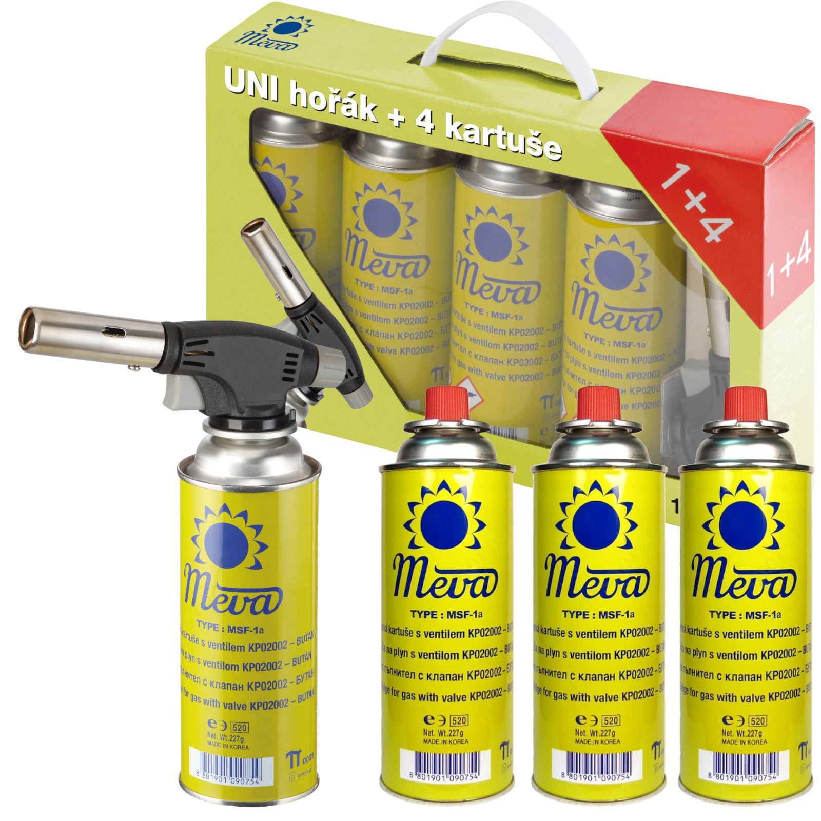 Creme Brulle 1kW universal gassbrenner for storkjøkken SET