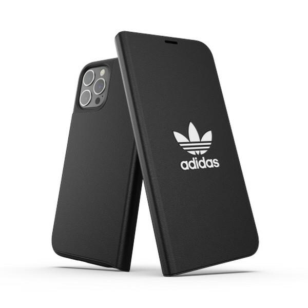 Adidas OR Booklet Case BASIC for iPhone 12 Pro Max - svart og hvit