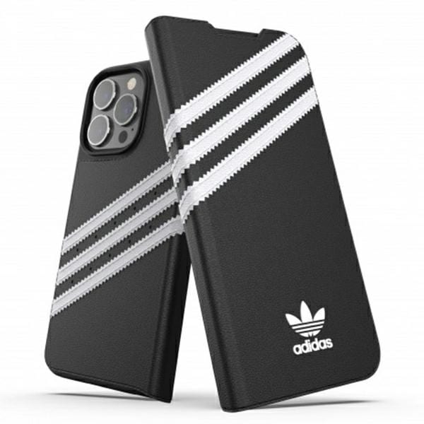 Adidas OR Booklet Case PU for iPhone 13 Pro / iPhone 13 - Svart og hvit