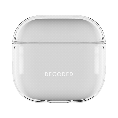 Decoded Aircase i silikon for AirPods 4 - gjennomsiktig