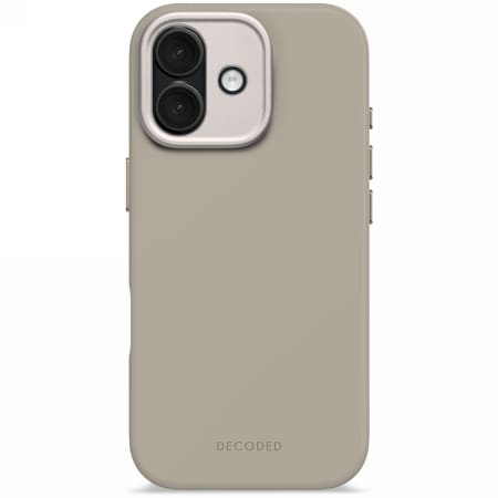 Decoded AntiMicrobial MagSafe-etui med bakdeksel i silikon for iPhone 17 - Beige