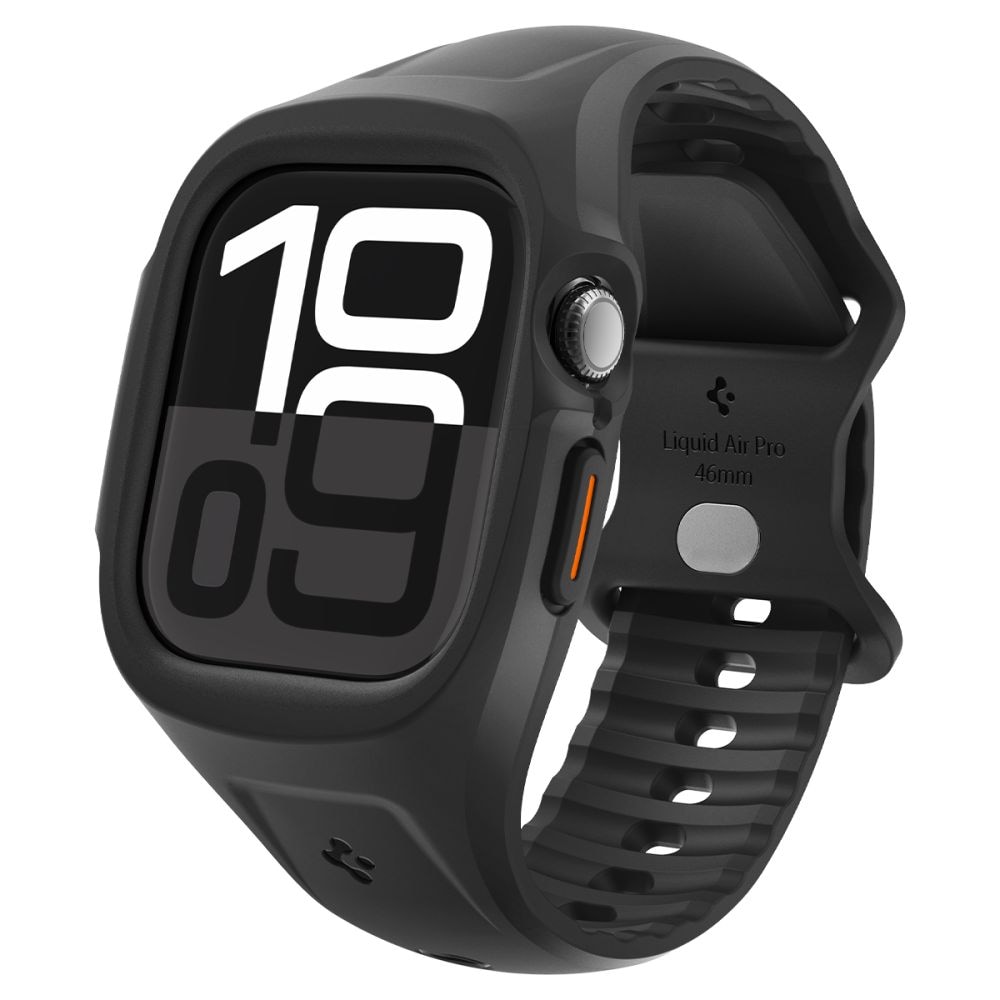 Spigen Liquid Air Pro-armbånd for Apple Watch 46mm - matt svart