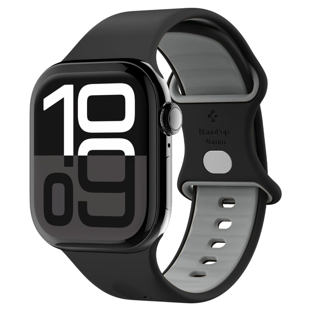 Spigen Nano Pop-rem for Apple Watch 44 / 45 / 46 / 49 mm - svart og grå