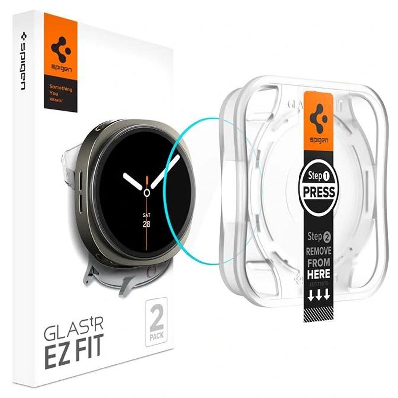 Spigen Glas.TR "Ez-Fit" herdet glass for Samsung Galaxy Watch 8 44mm - gjennomsiktig