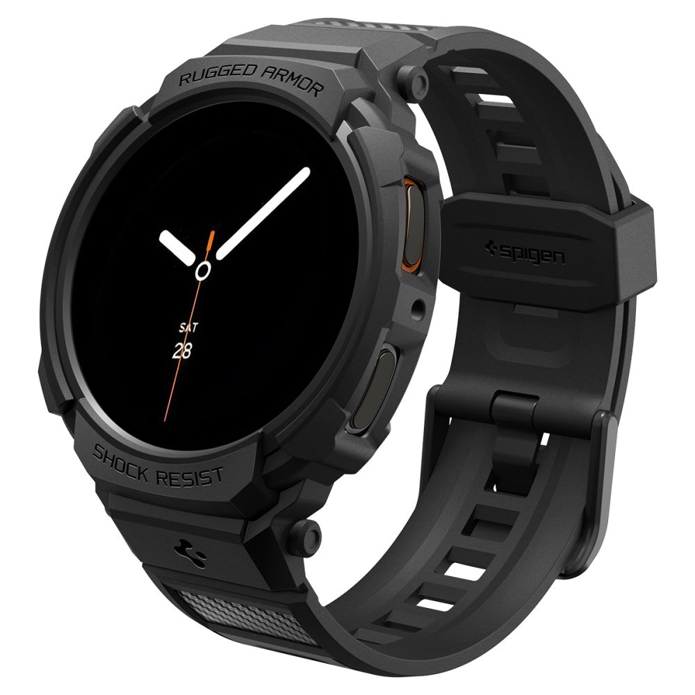 Spigen Rugged Armor Pro-rem for Samsung Galaxy Watch 8 44mm - matt svart