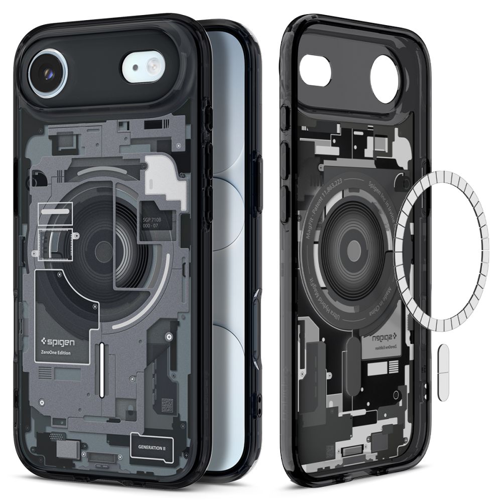 Spigen Ultra Hybrid MagSafe-etui for iPhone 17 Air Zero One - svart