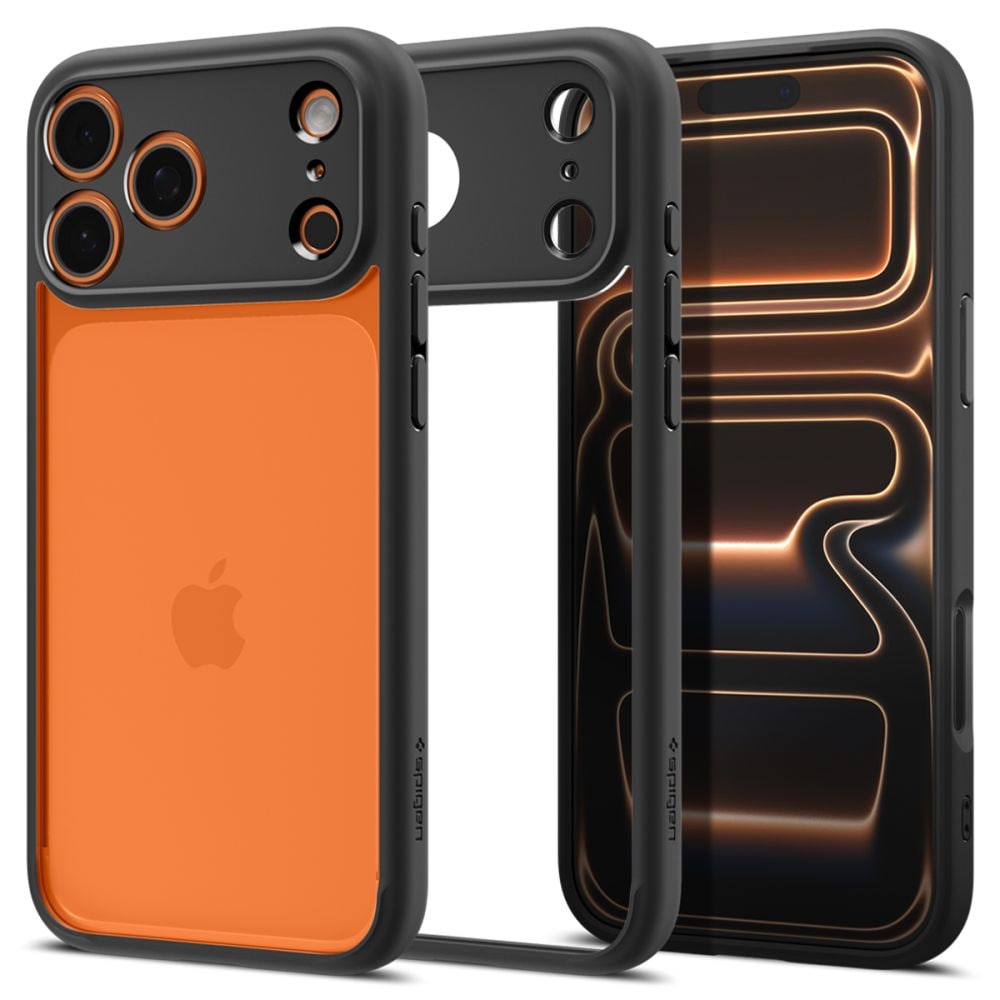 Spigen Ultra Hybrid-etui for iPhone 17 Pro - matt svart