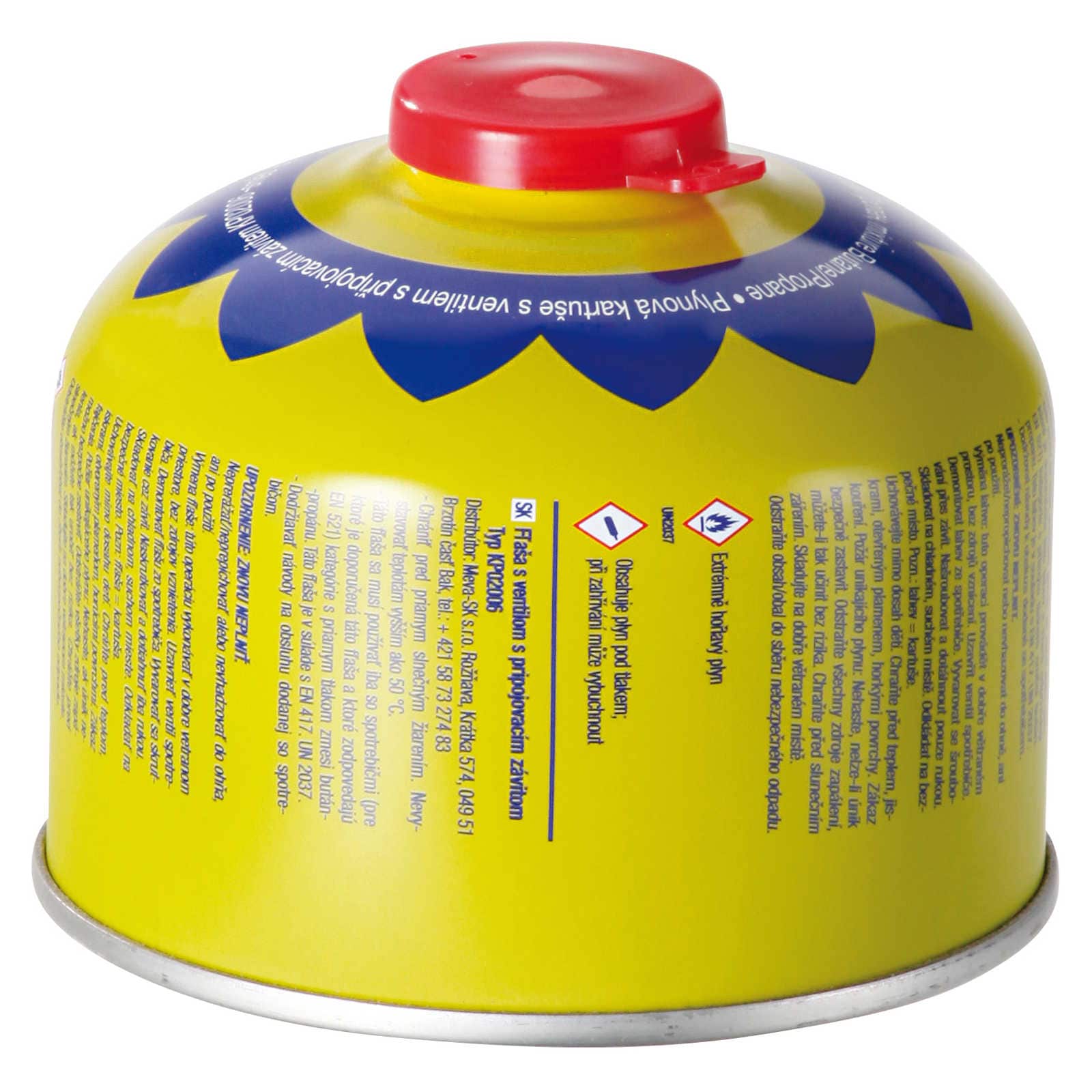 Gasspatroninnsats for gasskomfyr med gassbrenner - gjenger 7/16 230g