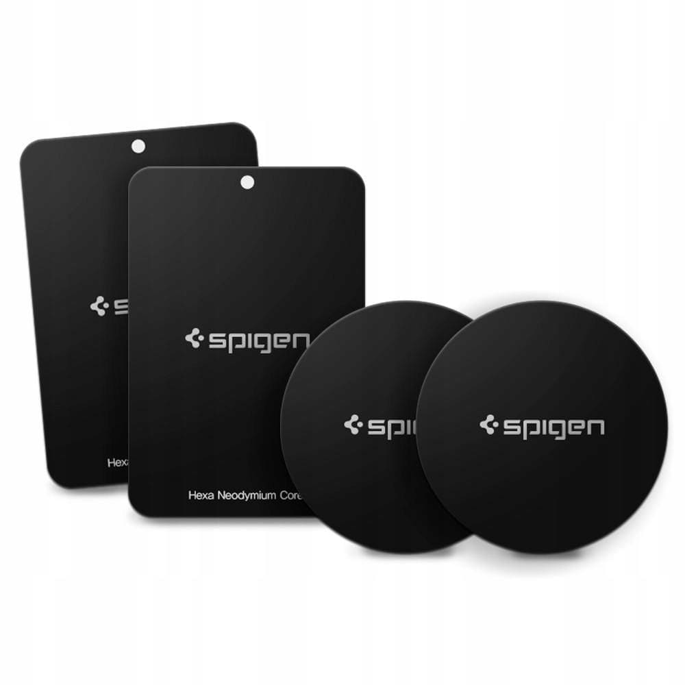Spigen MP-4P magnetiske plater for bil - svart