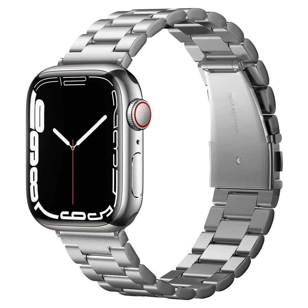 Spigen Modern Fit-armbånd til Apple Watch 4/5/6/7/8/9/SE/Ultra (42/44/45/49 mm) - Sølv