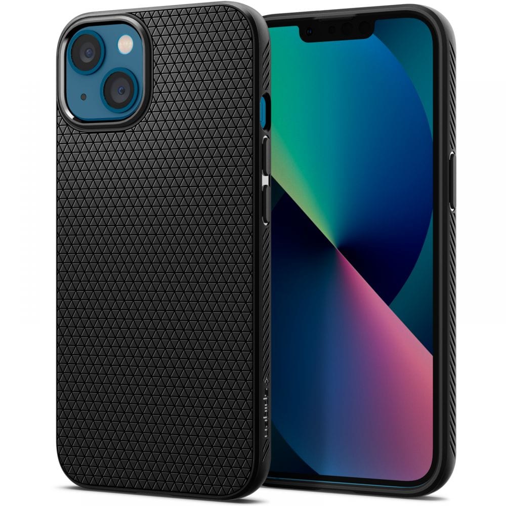 Spigen Liquid Air-etui for iPhone 13 mini - matt svart