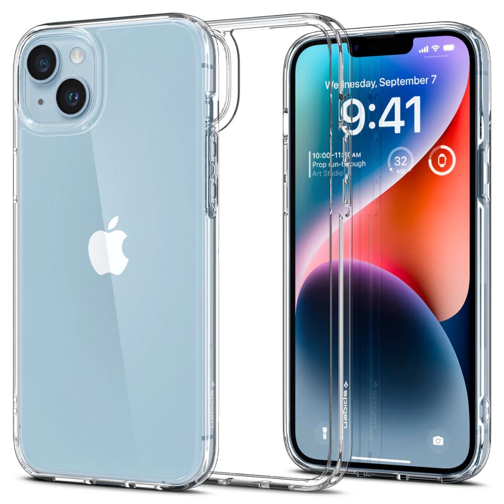 Spigen Ultra Hybrid iPhone 14-etui - gjennomsiktig