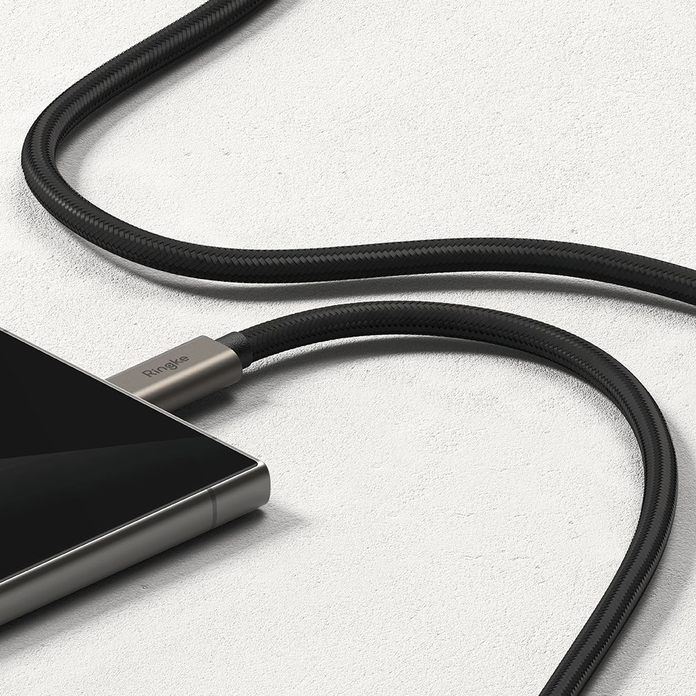 Ringke USB-C 3.2 Gen. PD240W-kabel 200 cm - svart