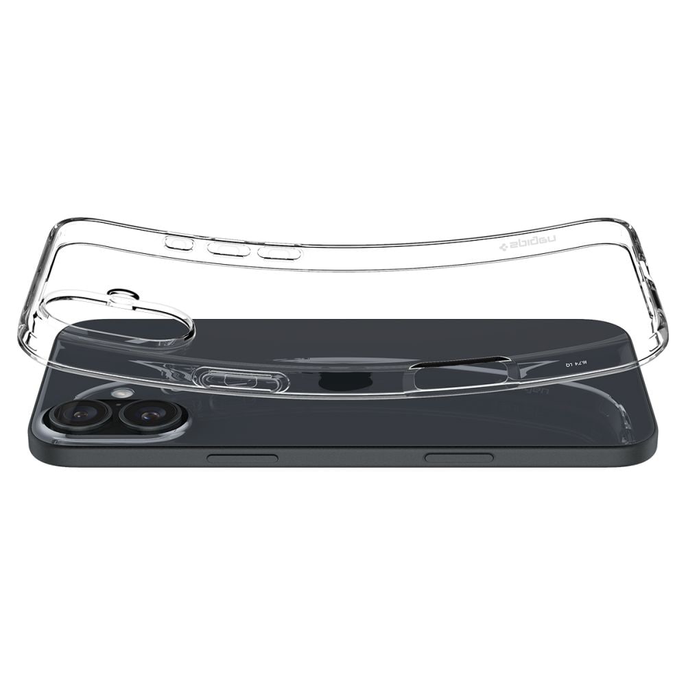 Spigen Flytende krystall iPhone 16 Plus-etui - klart