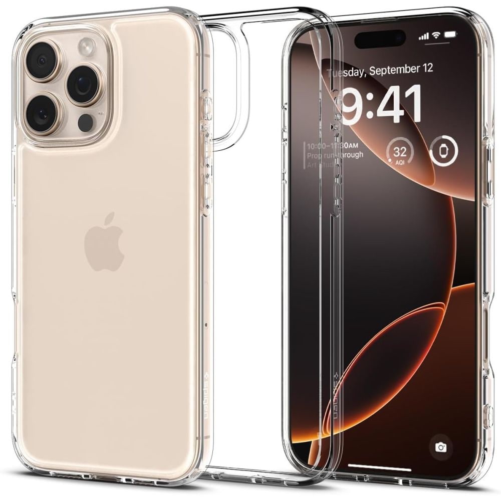 Spigen Ultra Hybrid iPhone 16 Pro-etui - klart
