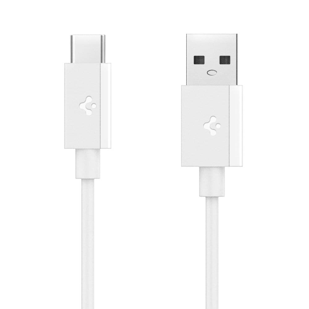 Spigen EB6010AC USB-A / USB-C 60W-kabel 100 cm - hvit