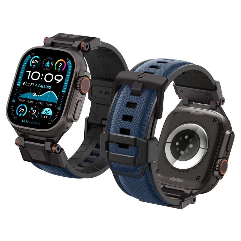 Spigen DuraPro Armor-armbånd for Apple-klokke 44 / 45 / 46 / 49 mm - marineblå