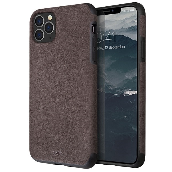 Uniq Sueve-etui for iPhone 11 Pro Max - mørkegrå