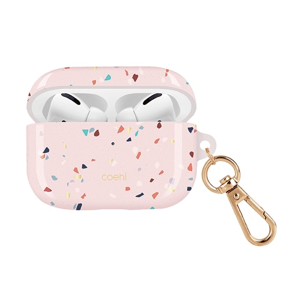 Uniq Coehl Terrazzo AirPods Pro-etui i rosa/blush rosa