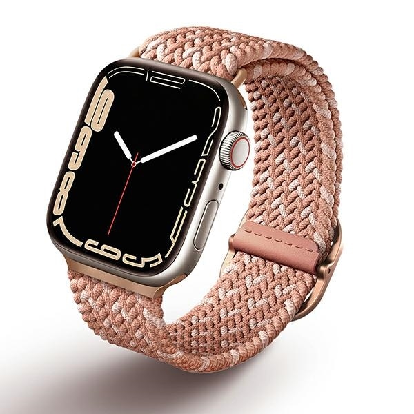 Uniq Aspen Flettet reim til Apple Watch 1/2/3/4/5/6/7/8/SE/SE2 40/38/41mm - rosa